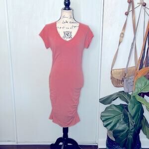 NWOT! Anthropologie Sundry Side Ruched Bodycon Dress size Medium